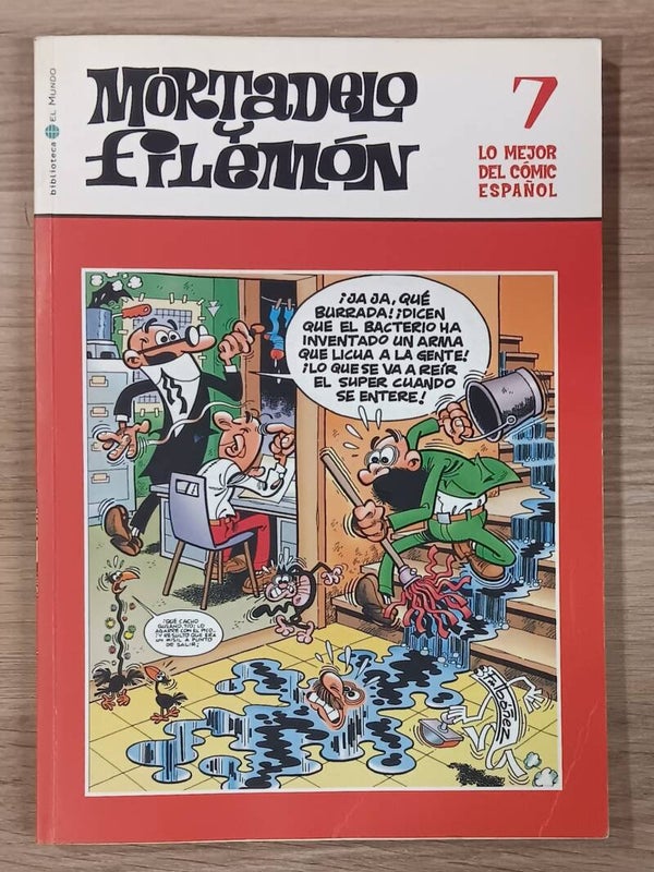 COMIC MORTADELO Y FILEMON SERIE LO MEJOR DEL COMIC ESPAÑOL TOMO NUMERO 7 BIBLIOTECA EL MUNDO 2004