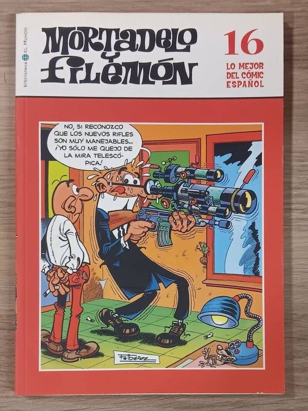 COMIC MORTADELO Y FILEMON SERIE LO MEJOR DEL COMIC ESPAÑOL TOMO NUMERO 16 BIBLIOTECA EL MUNDO 2004