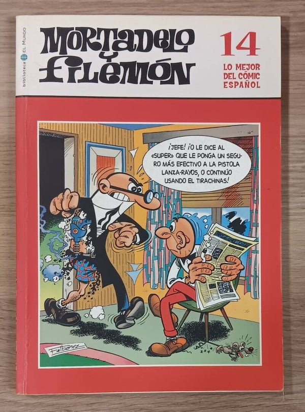 COMIC MORTADELO Y FILEMON SERIE LO MEJOR DEL COMIC ESPAÑOL TOMO NUMERO 14 BIBLIOTECA EL MUNDO 2004