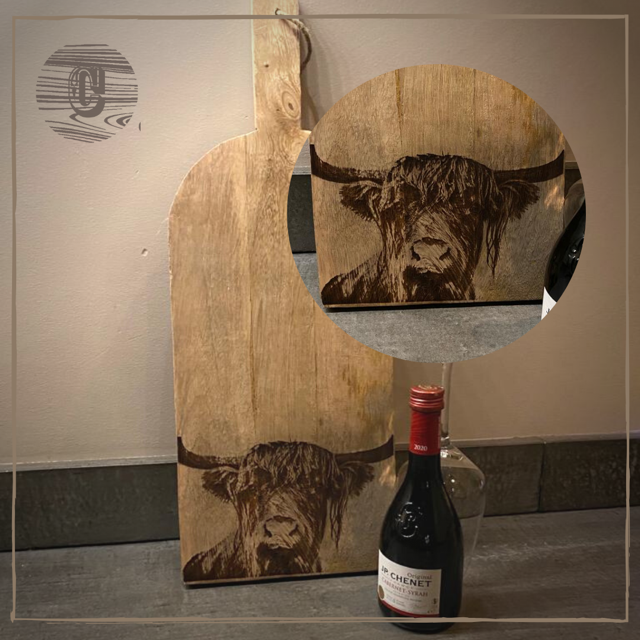 Buffalo gravure borrelplank