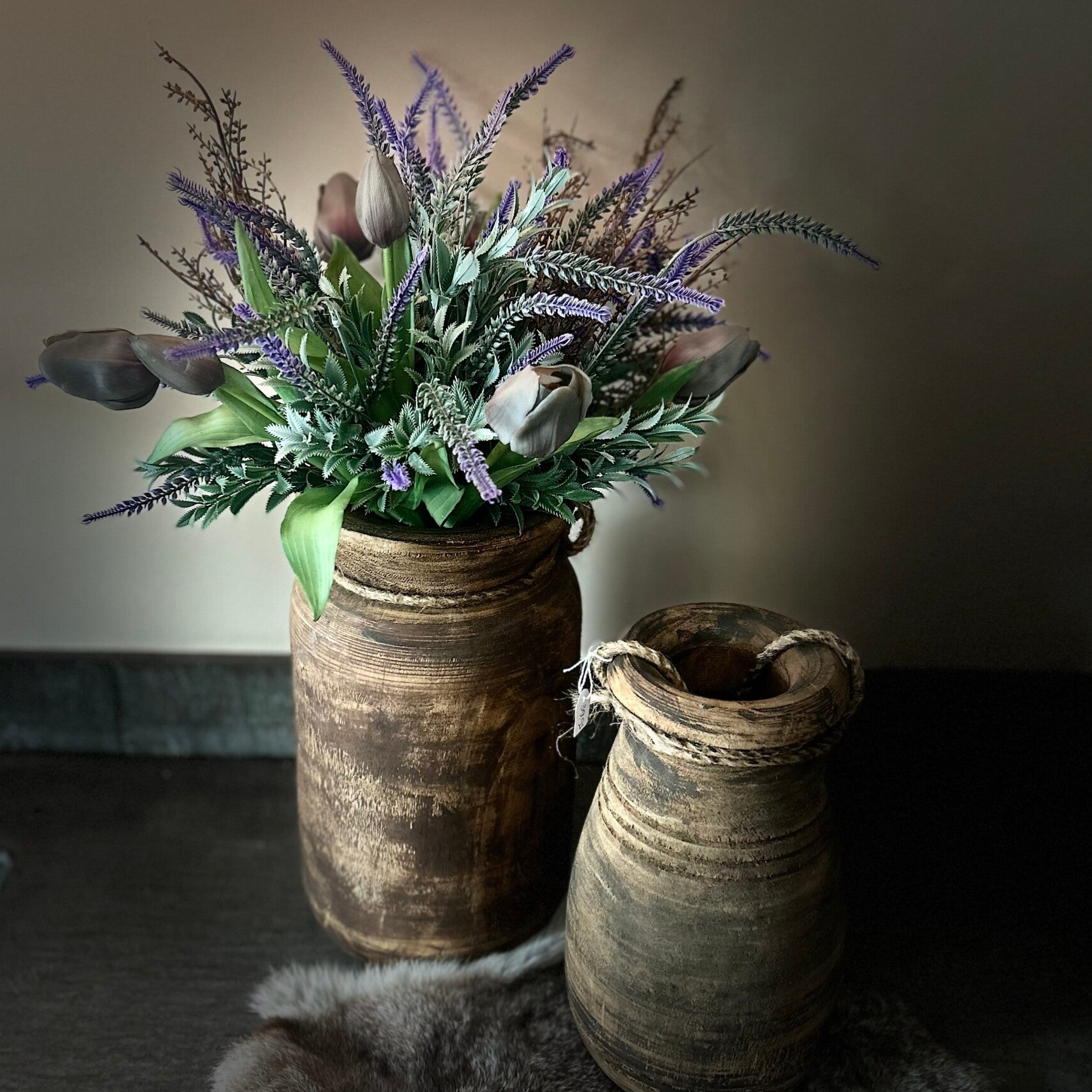 Sober boeket Purple & Grey