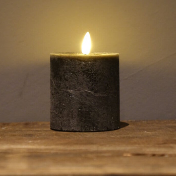 Stompkaars Ø7.5CM LED Zwart 8 cm hoog