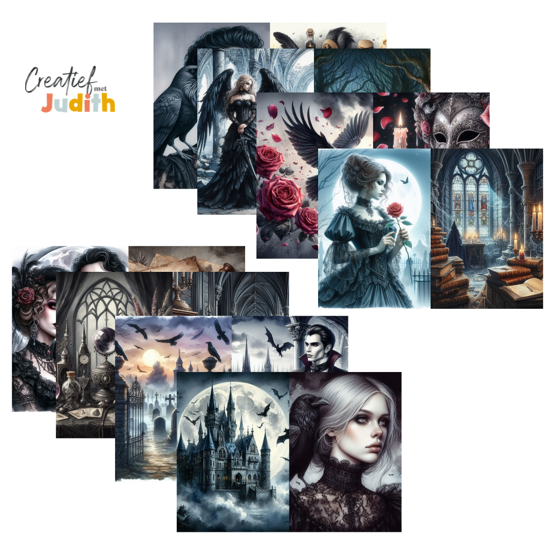 15 vellen Gothic papier