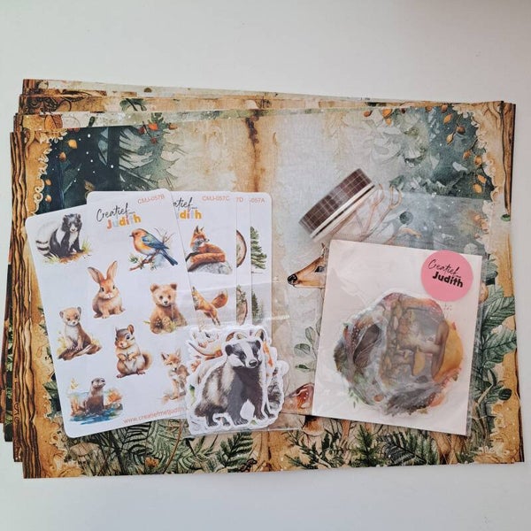 Cute woodland Journal set