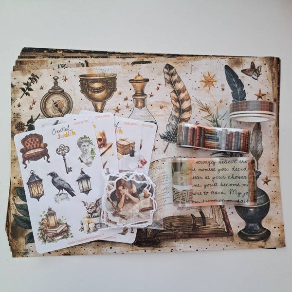 Dark academia Journal set