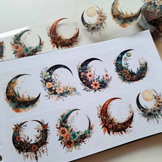 Pet Tape Boho moon {Rol van 2 meter}