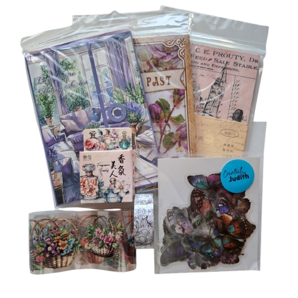 Journal set paars thema