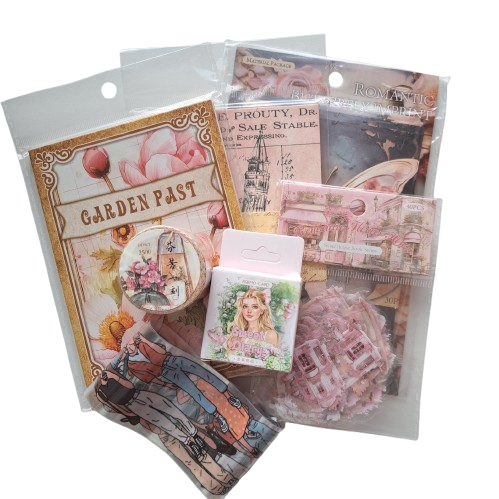 Journal set roze thema