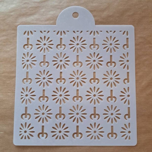 Stencil Bloemenlijn