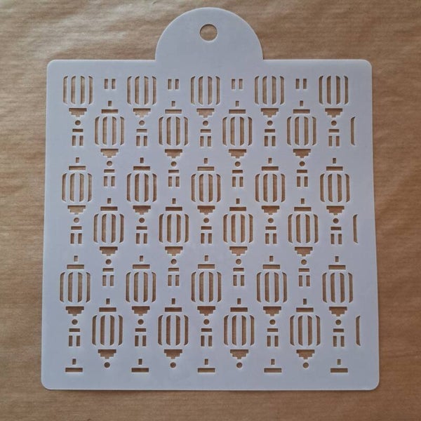 Stencil Lampion