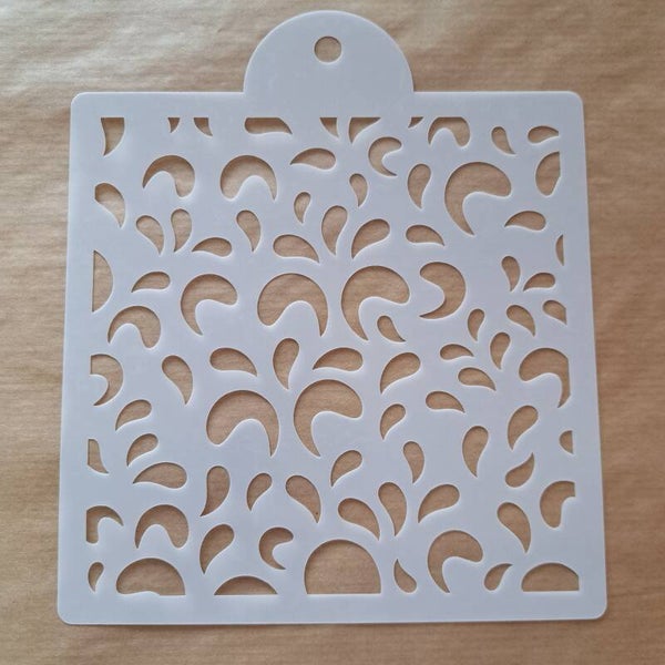 Stencil spatter