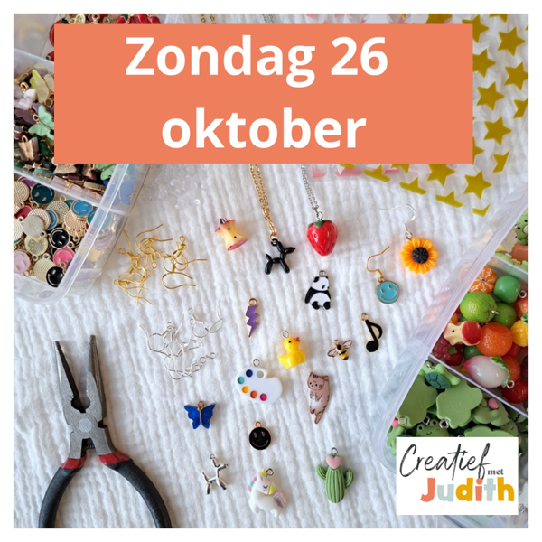 Workshop Kreadoe oorbellen zondag 26 oktober 2025