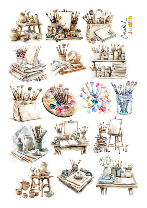 16st Artist stickers