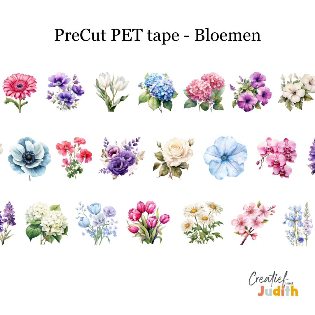 PreCut - Pet Tape bloemen