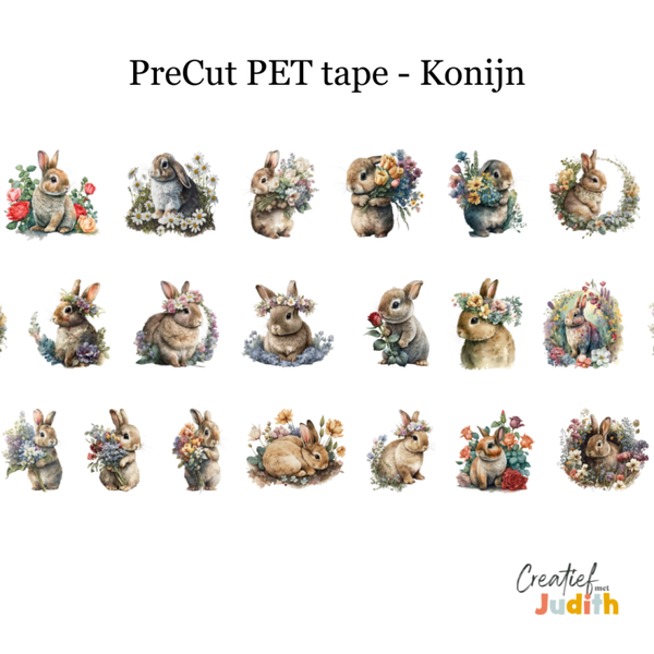 PreCut - Pet Tape Konijn