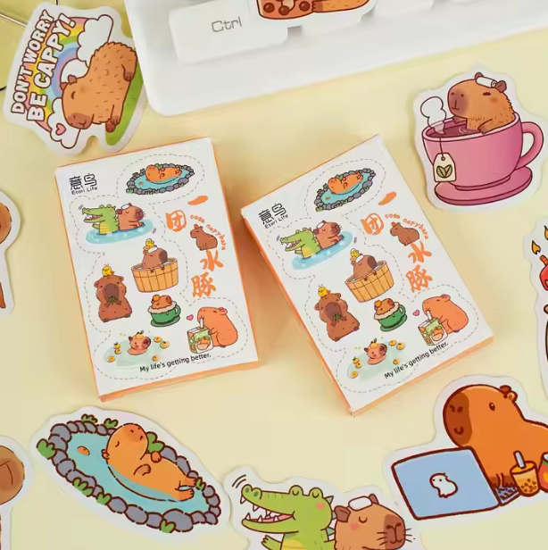 30 Capybara stickers