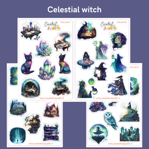 Celestial witch stickervellen