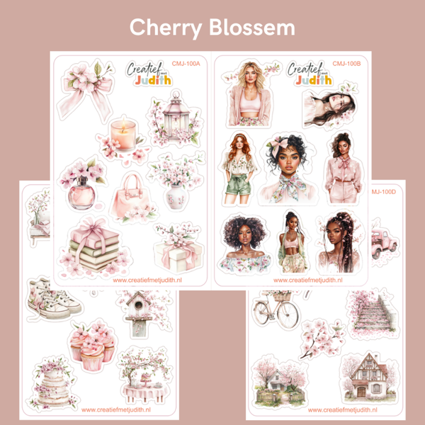 Cherry blossem stickervellen