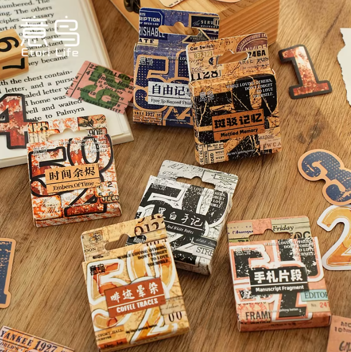 45 Cijfers en labels stickers