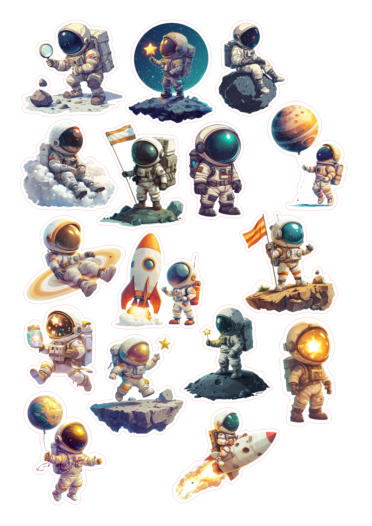 16st Astronauts stickers