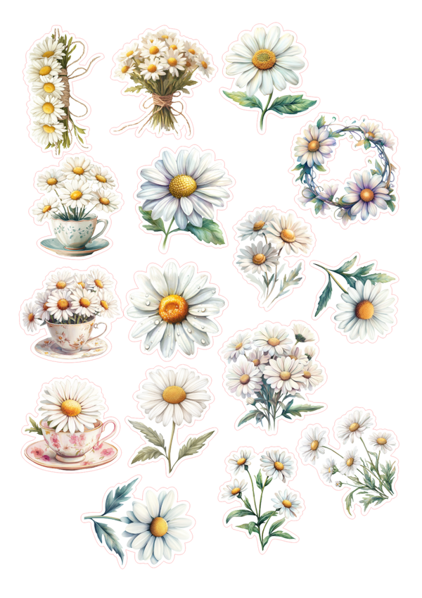 16st Daisy stickers