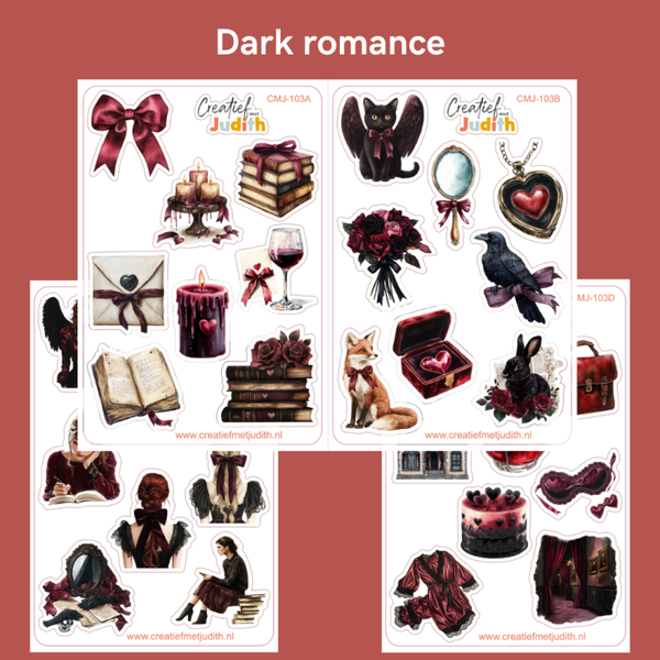 Dark romance stickervellen
