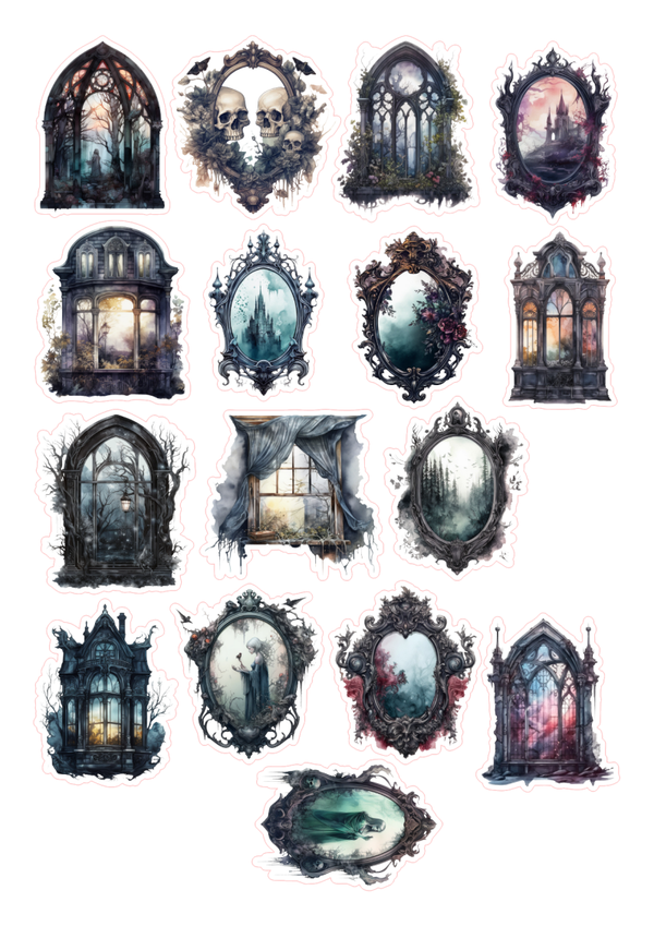 16st Gothic stickers