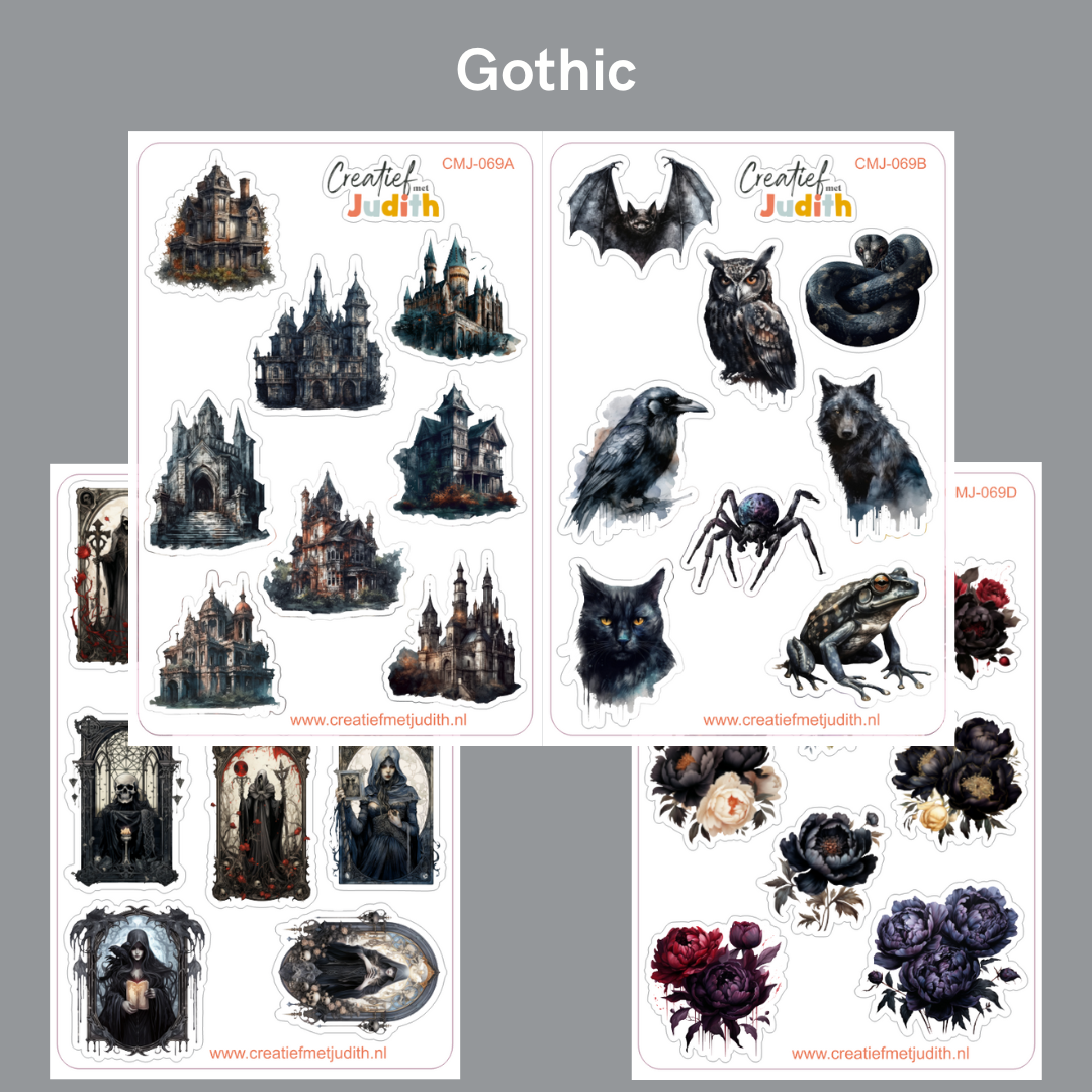 Gothic stickervellen