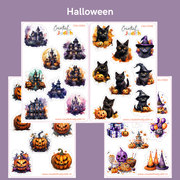 Halloween stickervellen