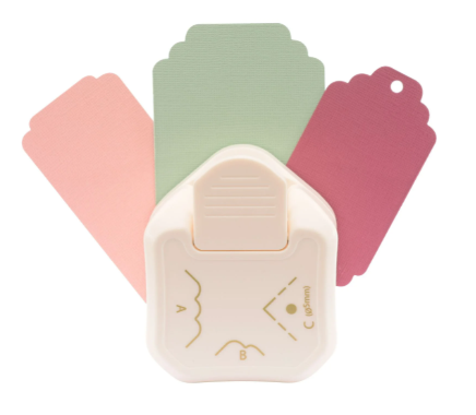 Vaessen Creative • 3-in-1 Label Hoekpons Geschulpt