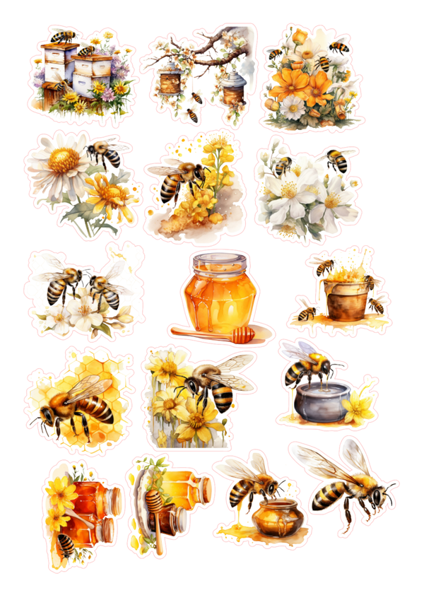 16st Honingbij stickers