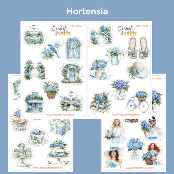 Hortensia stickervellen