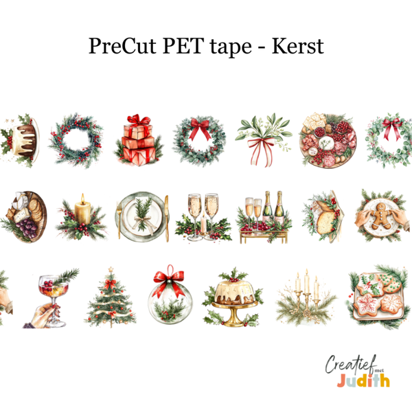 PreCut - Pet Tape Kerst