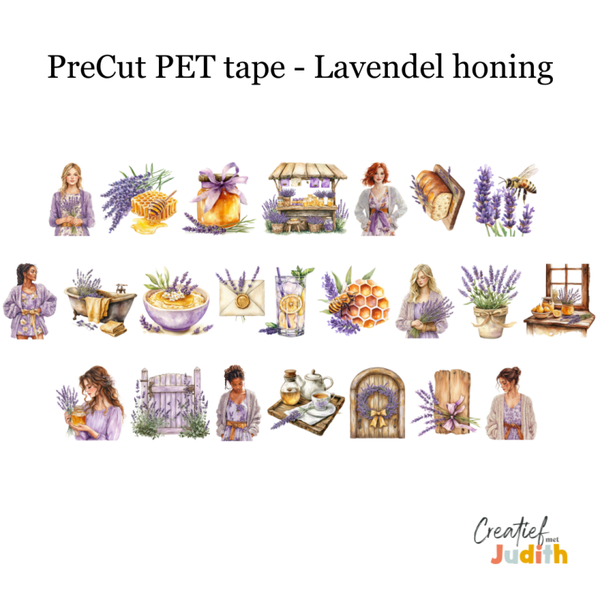 PreCut - Pet Tape Lavendel honing