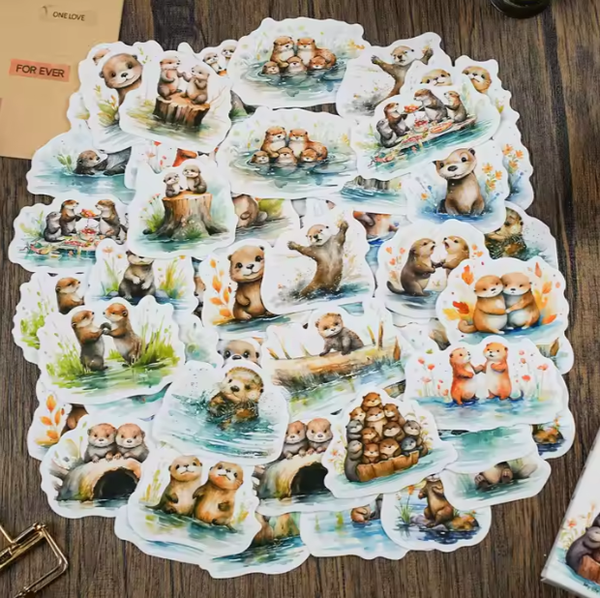 30 Otter stickers