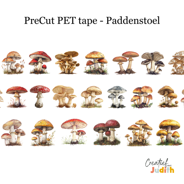 PreCut - Pet Tape Paddenstoel
