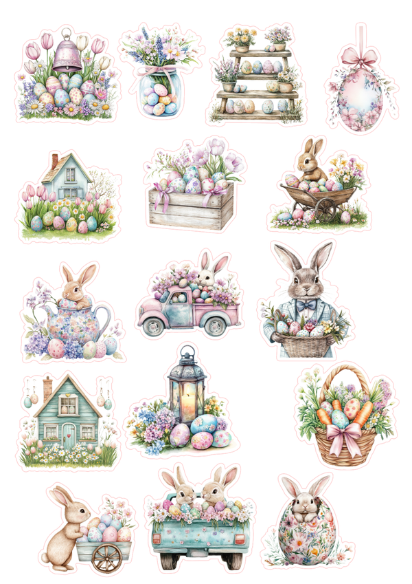 16st Pasen stickers