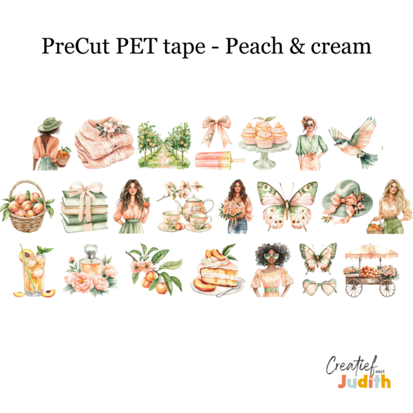 PreCut - Pet Tape Peach & cream