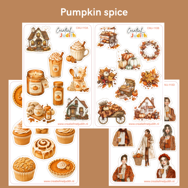 Pumpkin Spice stickervellen