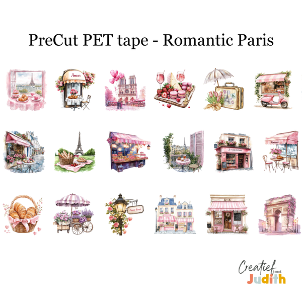 PreCut - Pet Tape Romantic paris