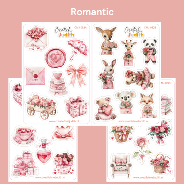 Romantic stickervellen