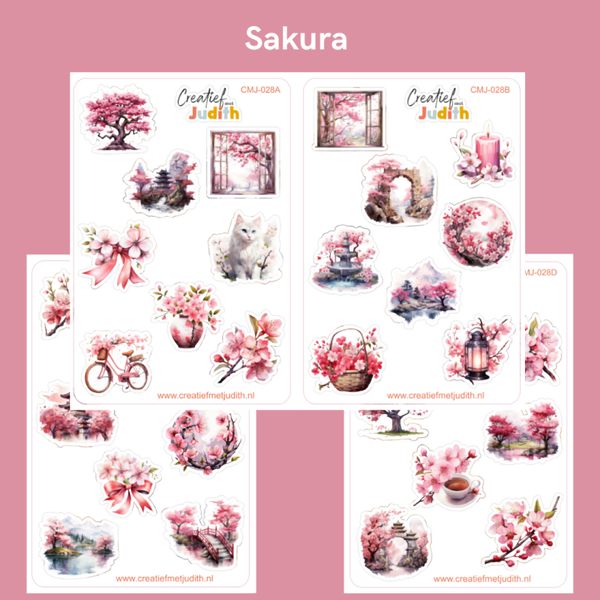 Sakura stickervellen