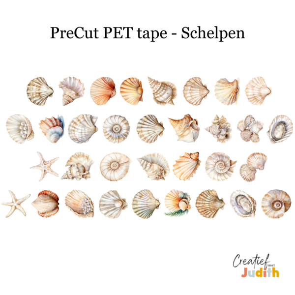 PreCut - Pet Tape Schelpen 25mm
