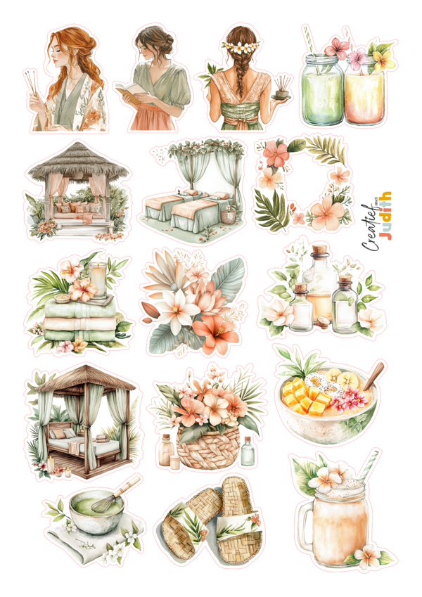 16st Selfcare stickers