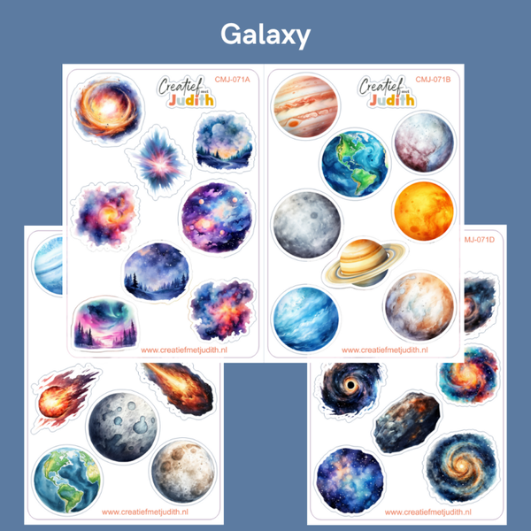 Galaxy stickervellen