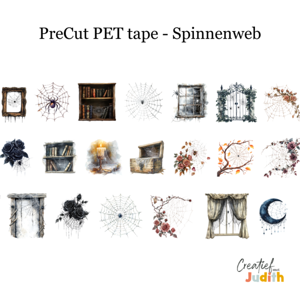 PreCut - Pet Tape Spinnenweb