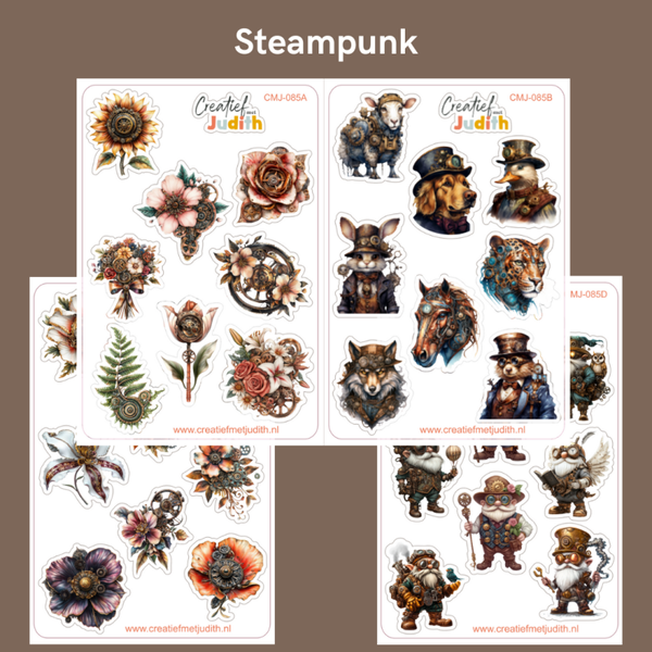 Steampunk stickervellen