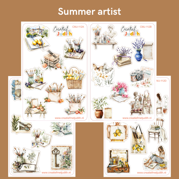 Summer artist stickervellen