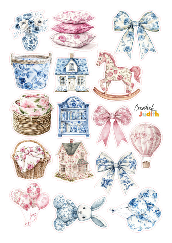 16st Toile stickers