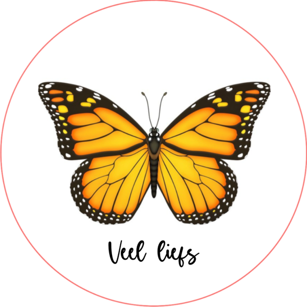 Veel liefs sluitstickers 10st